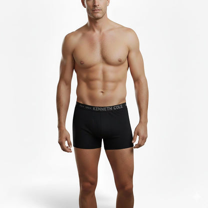 Kenneth Cole Men's 4-Pack Boxer Brief color negro