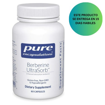 Pure Encapsulations Berberine UltraSorb - Betosoma de berberina de absorción mejorada 550 mg  - 60 cápsulas