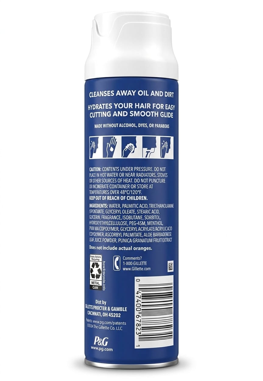 Gillette Sensitive Plus Island Breeze sin alcohol, sin colorantes, sin parabenos 198 gr