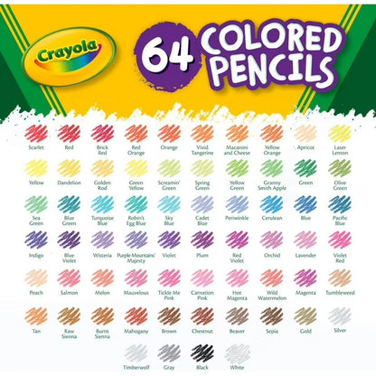 Crayola , 64 lápices de colores cortos