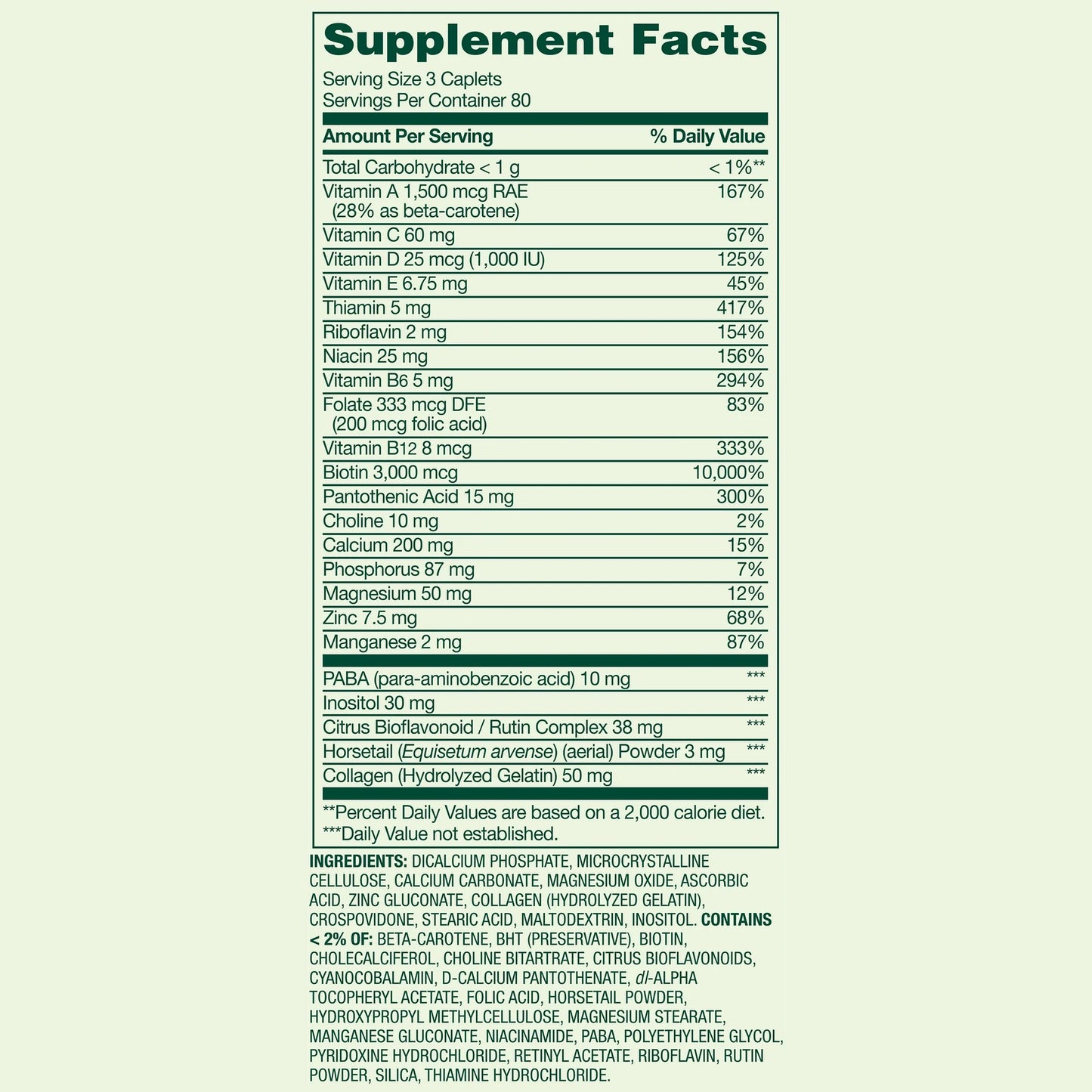 Spring Valley - Hair, Skin & Nails , 240 capsulas