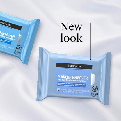 Neutrogena Makeup Remover  Cleansing Towelettes,Toallitas Desmaquillantes Neutrogena, 25 unidades 25 Pañitos