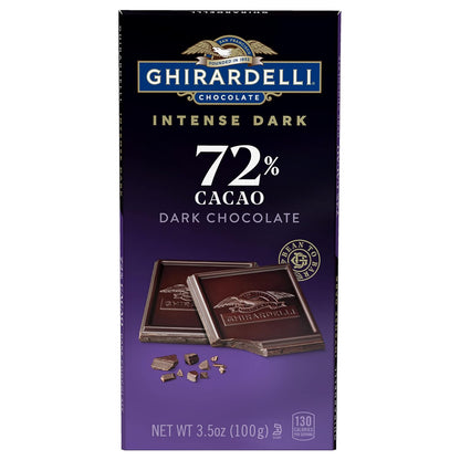 Ghirardelli Intense Dark 72% Cacao Dark Chocolate - 100g