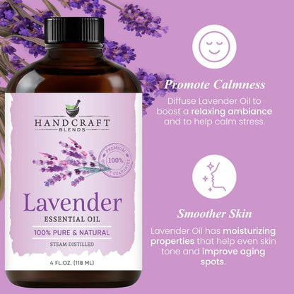 Handcraft Blends - Aceite esencial de lavanda – 118ml