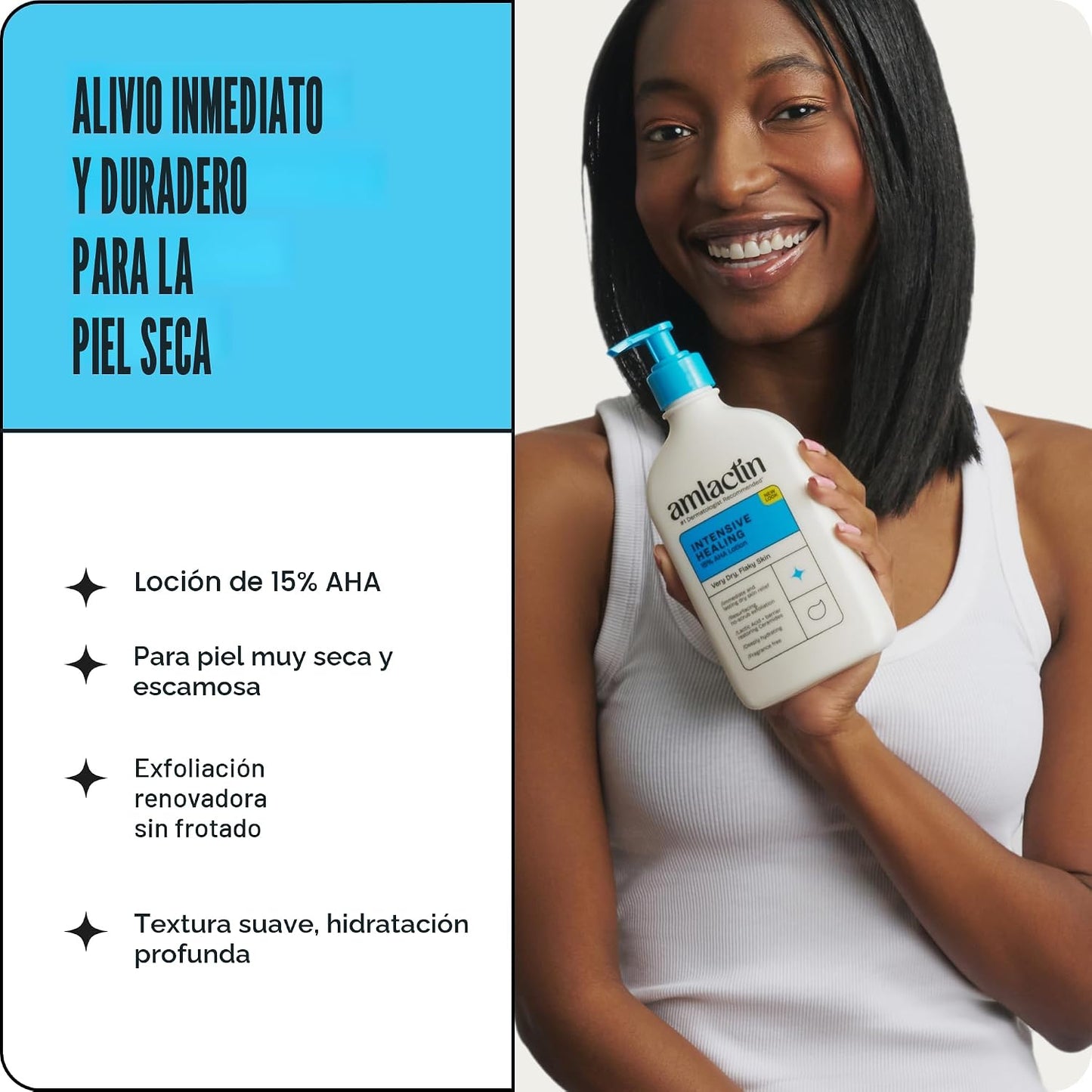 AmLactin Loción corporal intensiva curativa, 400gr
