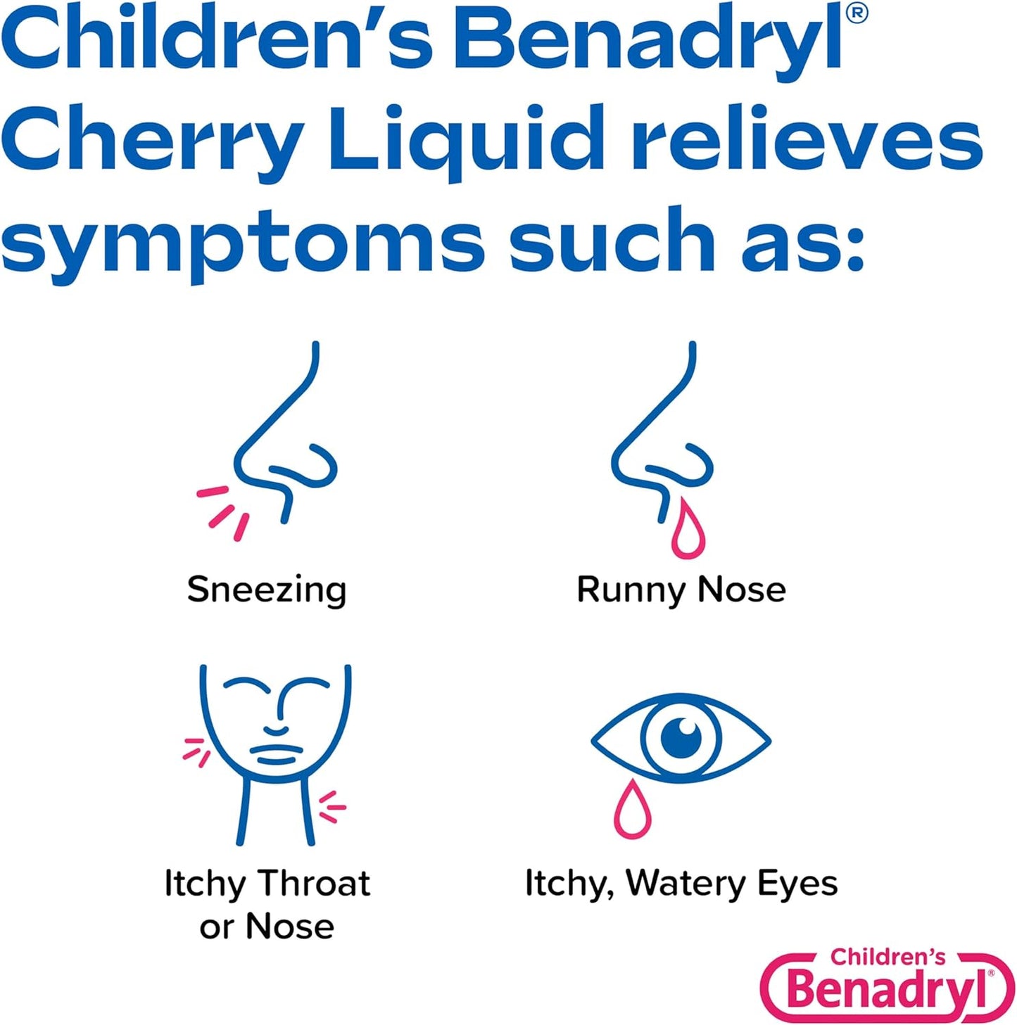 Children's BENADRYL® Allergy - Jarabe para el alivio de la alergia con difenhidramina CIH, niños - 236ml