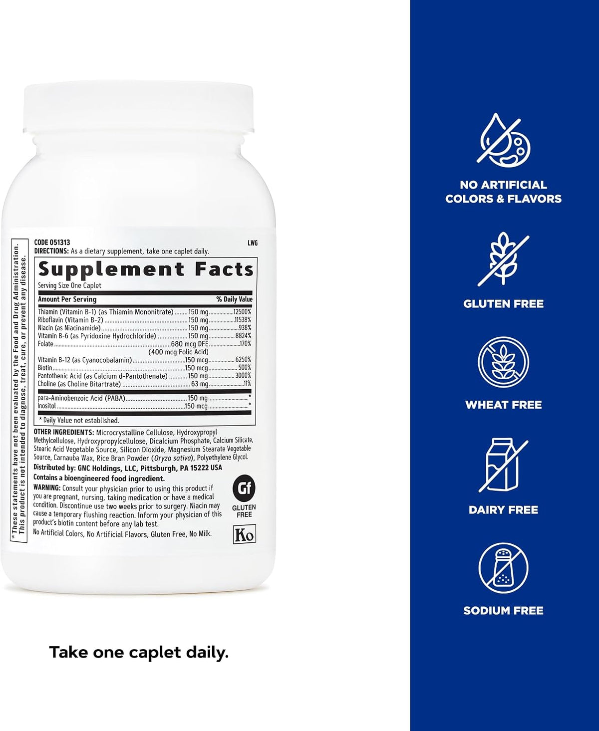 GNC - B-COMPLEX 150 Liberacion prolongada, 100 capsulas