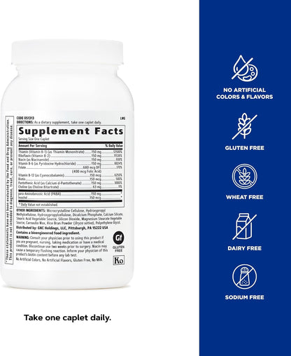 GNC - B-COMPLEX 150 Liberacion prolongada, 100 capsulas