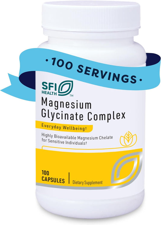 Klaire Labs Glicinato de Magnesio, 100 mg 100 cápsulas