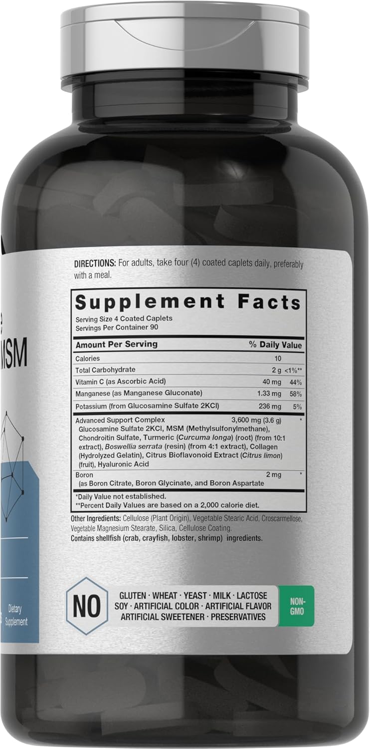 Horbäach Glucosamina condroitina MSM | 3600 mg | 360 comprimidos