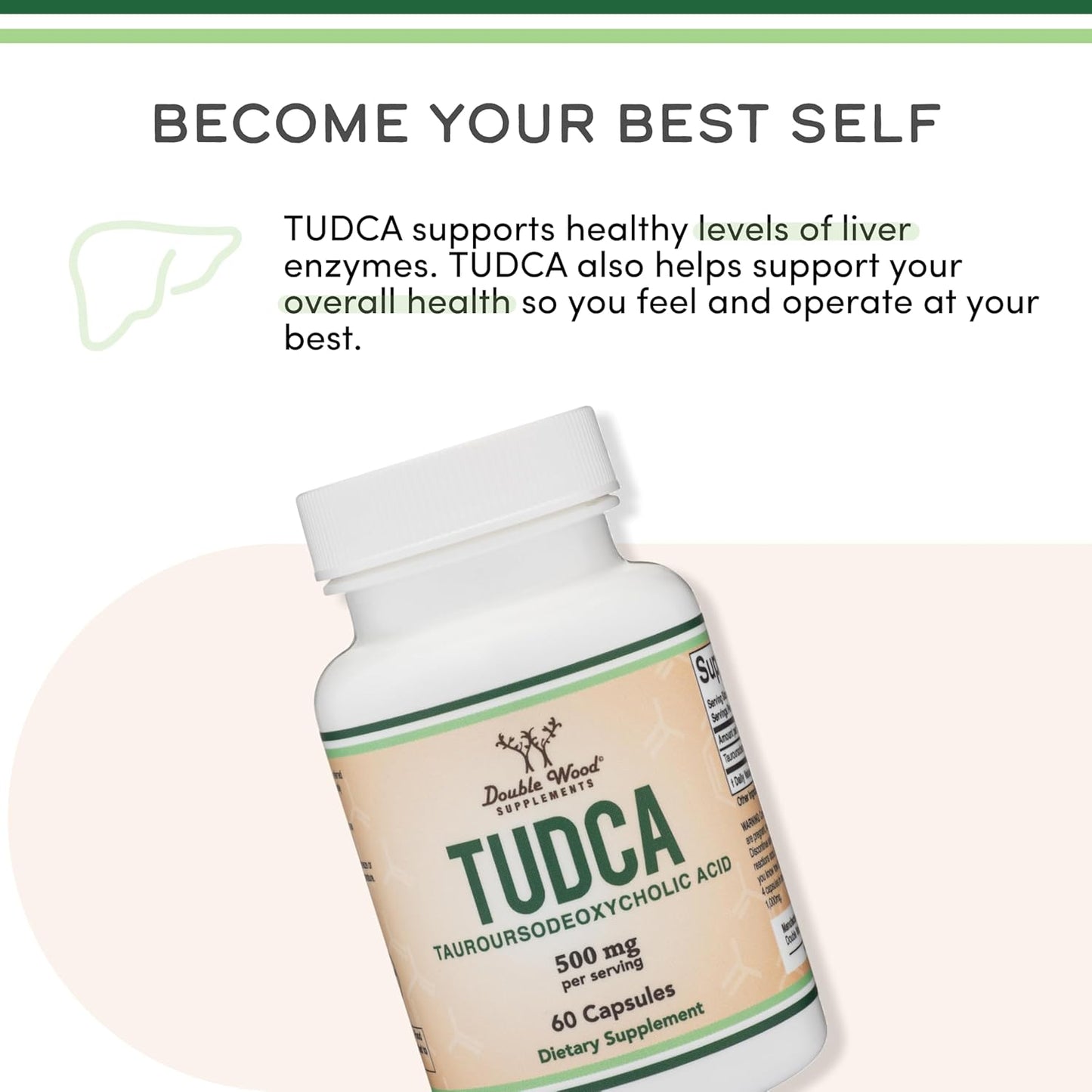 Double Wood Tudca 500mg 60 capsulas
