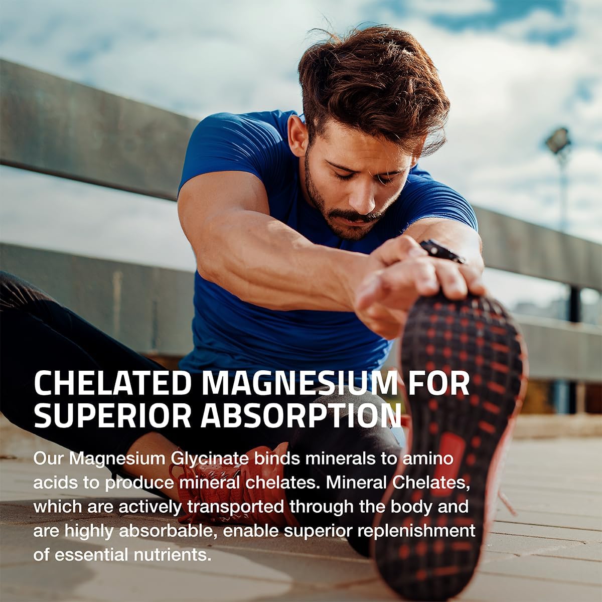 Bronson Glicinato de magnesio 400 mg extra fuerte, vegetariano, quelado , sin OMG, 60 tabletas