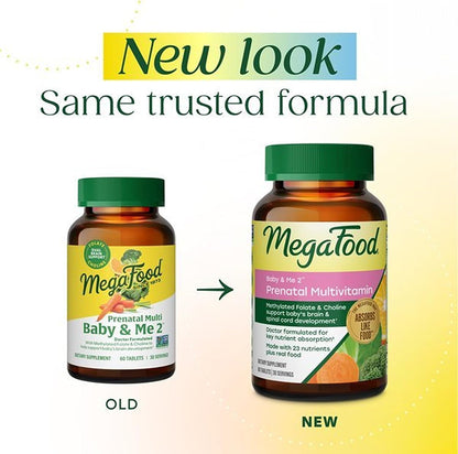 MegaFood multivitaminico prenatal 120 tabletas