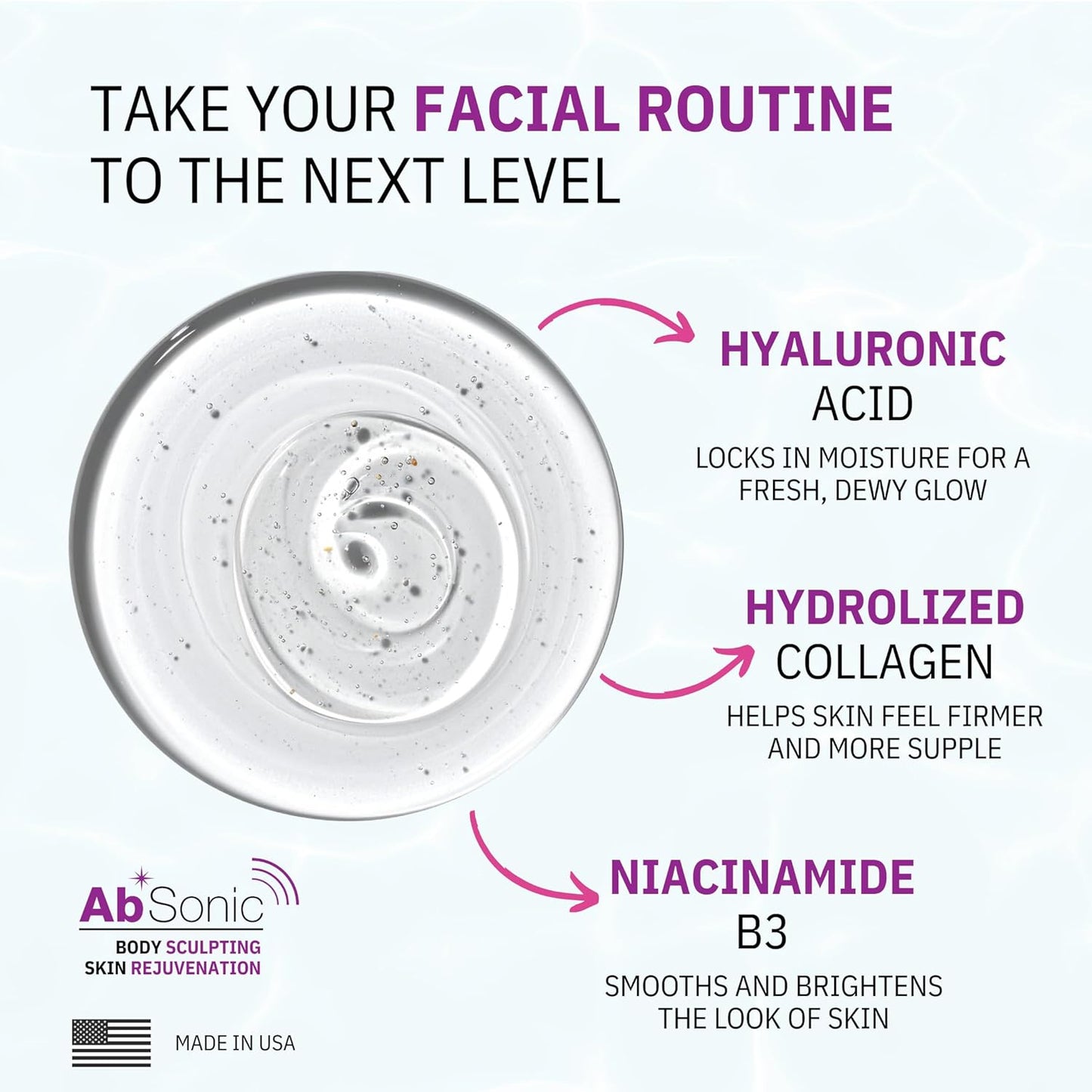 Absonic Gel conductor facial antienvejecimiento Glow, 250 ml