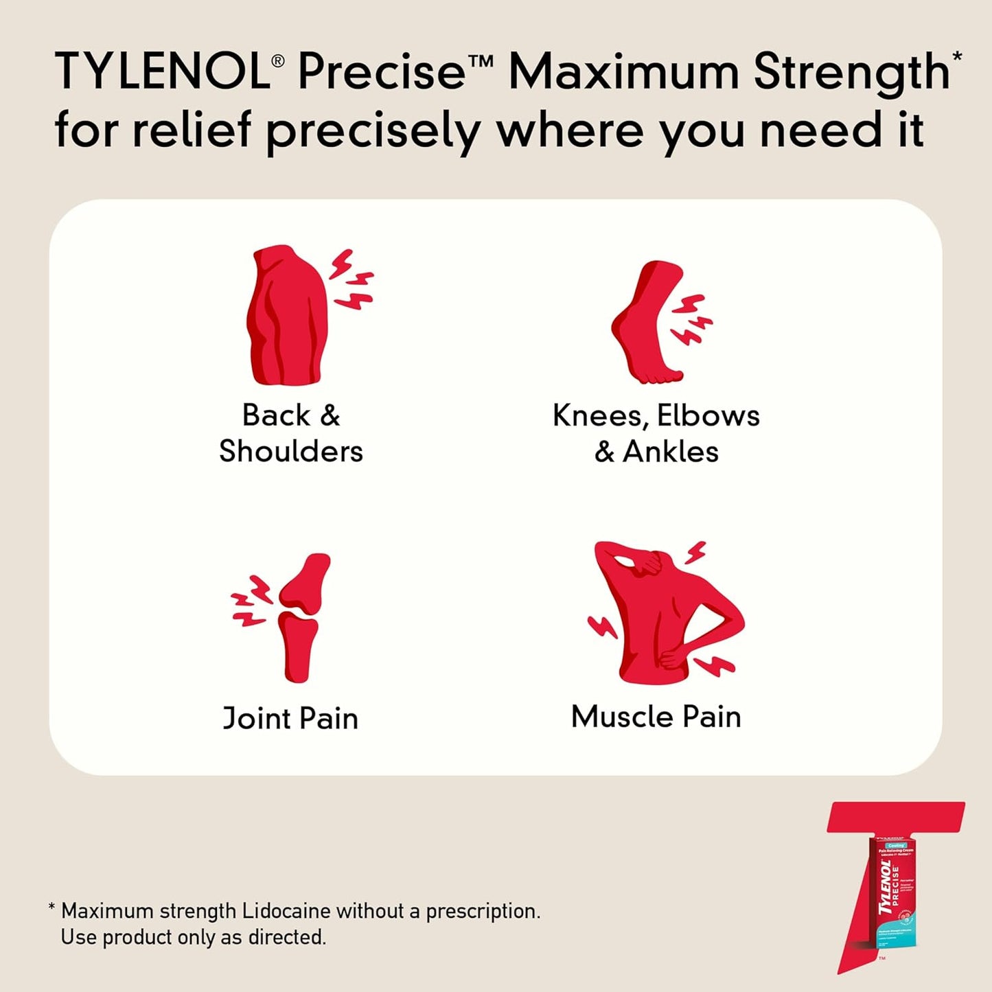 Tylenol precise cooling crema analgésica 113g