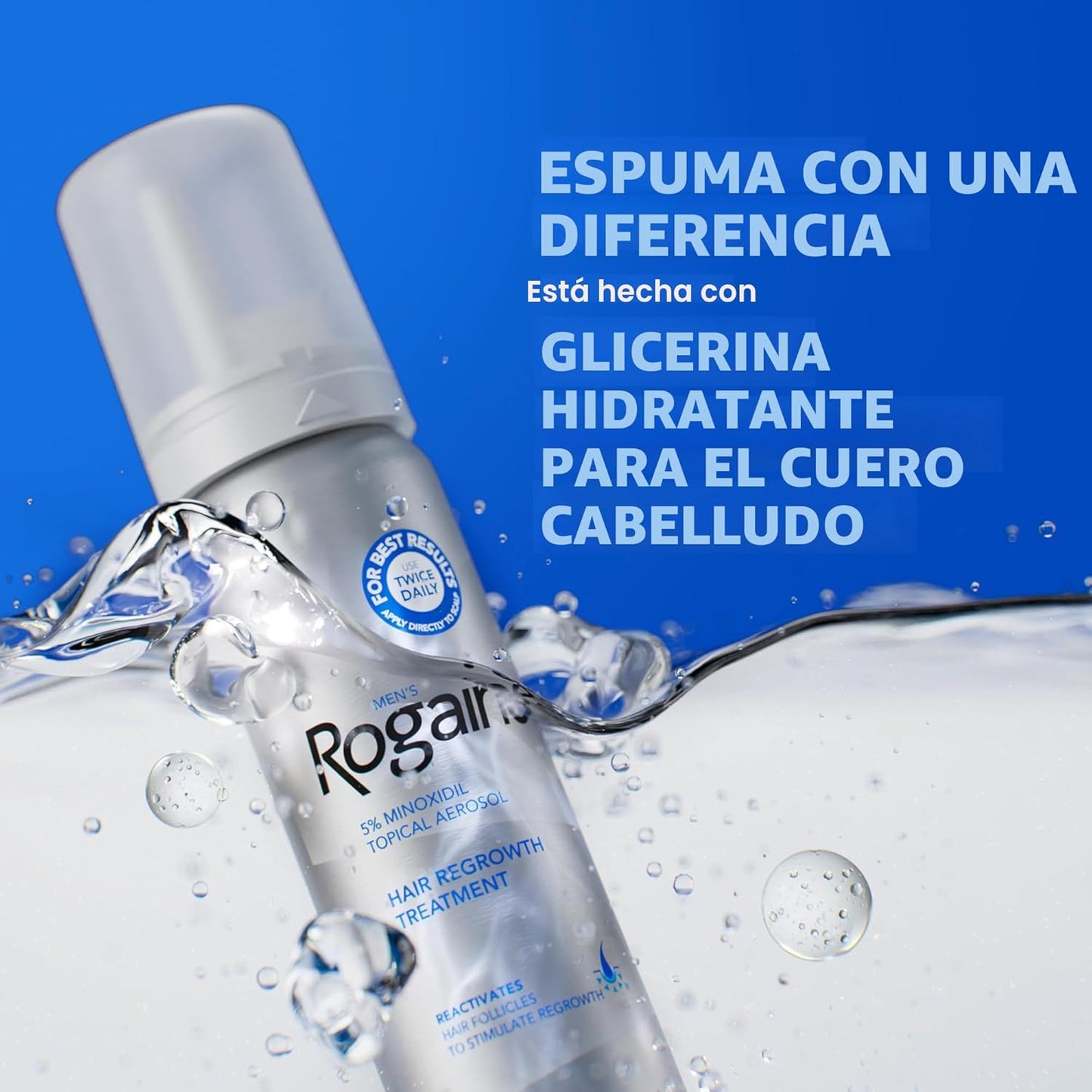 ROGAINE MEN ESPUMA - 60G - EVITA CAIDA DE CABELLO