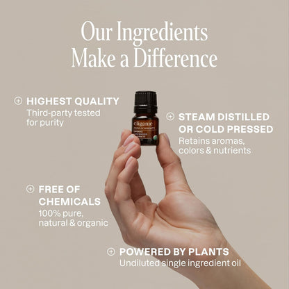 Cliganic - Set de aceites esenciales orgánicos 100% puros y naturales