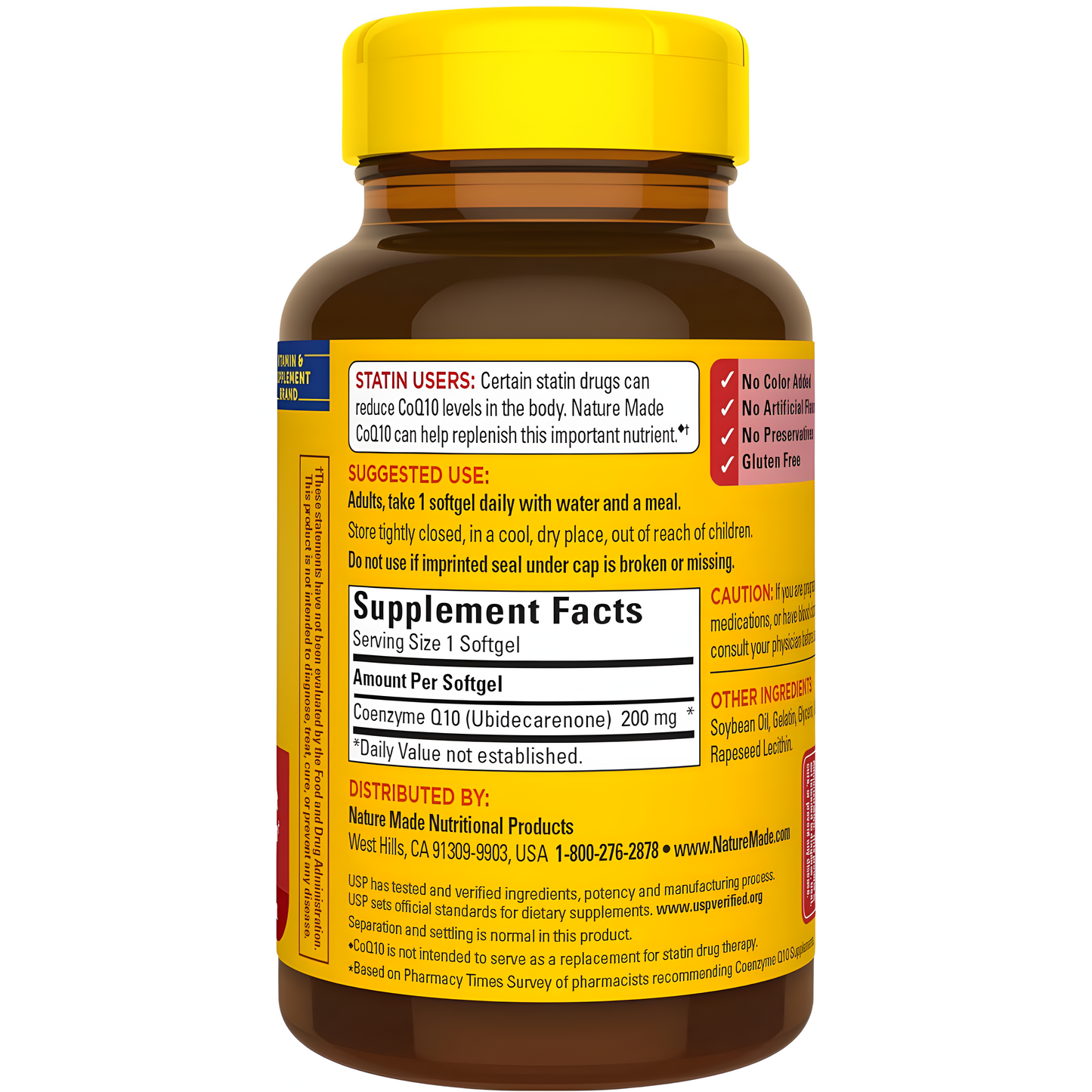 Coenzima Q10 - Nature Made CoQ10 200 mg. 140 Capsulas de Gel