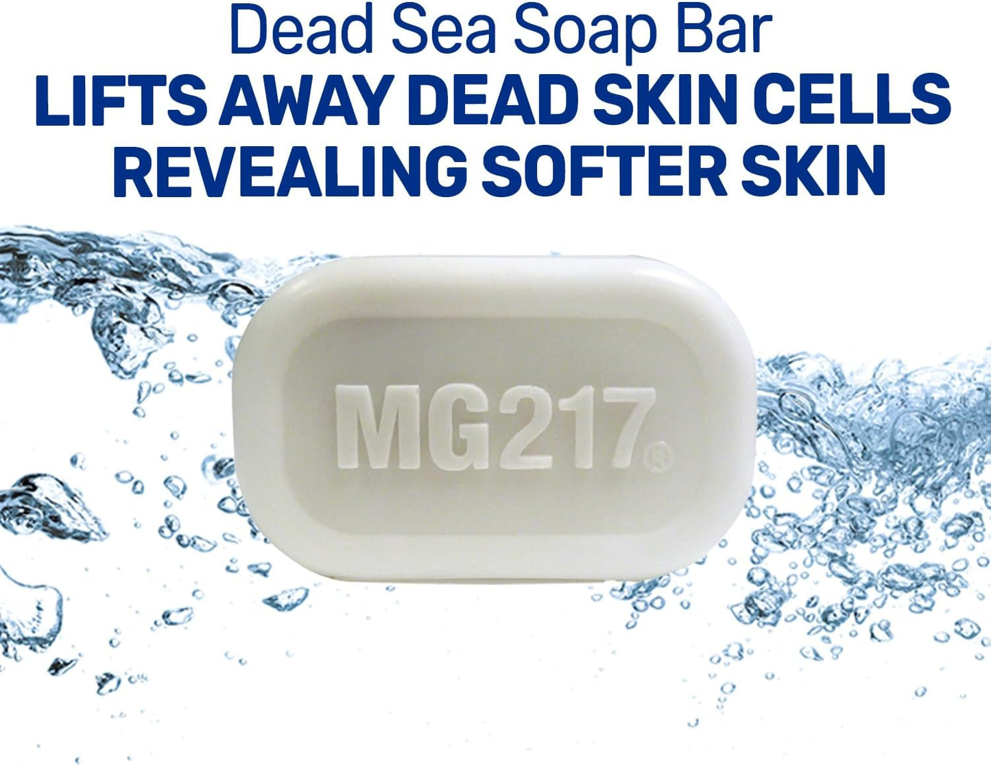 MG217 Psoriasis - Jabón exfoliante en barra del Mar Muerto 3.2 onzas