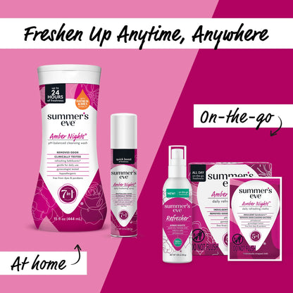 Summer's Eve Amber Nights - Lavado femenino, equilibrio de PH 444ml
