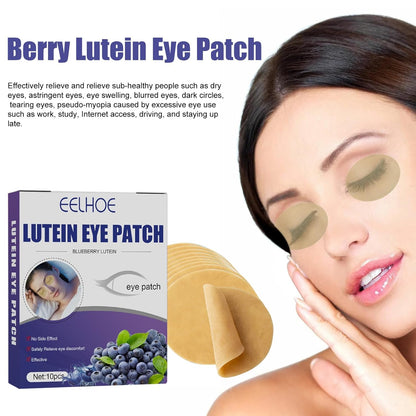 Parches refrescantes de luteína de arándano, 10 pcs