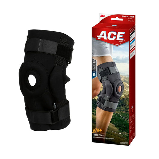 ACE Rodillera con bisagras - ajustable con correas