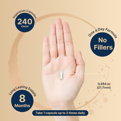 Magnesio Glisinato  500mg , 240 capsulas  - Naturebell