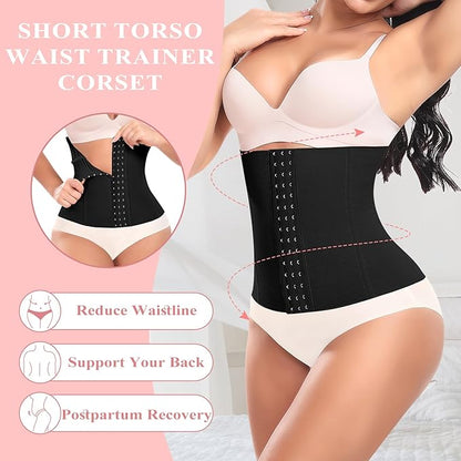 Corset moldeador de cintura adelgazante, faja moldeadora de cintura, faja para el vientre para mujer