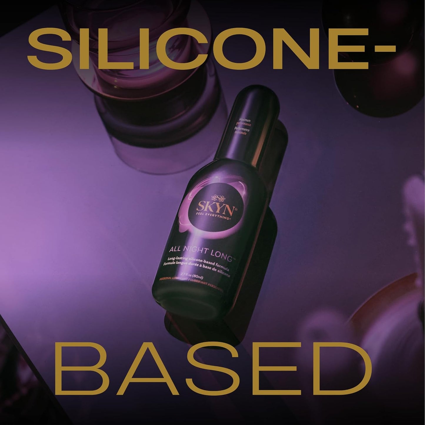 SKYN Lubricante de larga duración a base de silicona para toda la noche 80ml