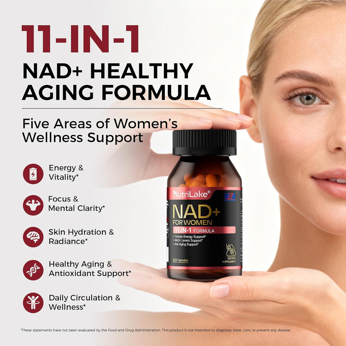 Nutrilake, Nad para mujeres, 60 capsulas