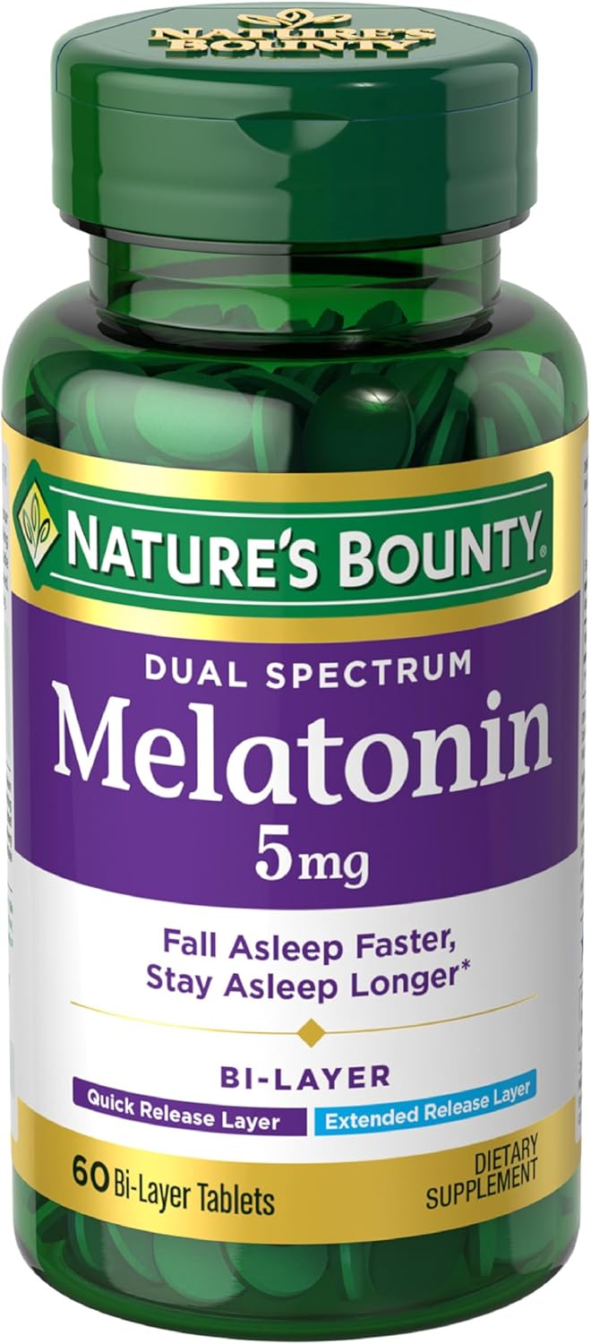 Nature's Bounty Melatonina 5mg Dual Spectrum, 60 tabletas