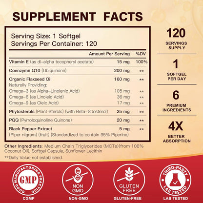 Dr. Foster - Coq10 200mg (SYNERGY FORMULA), 120 capsulas