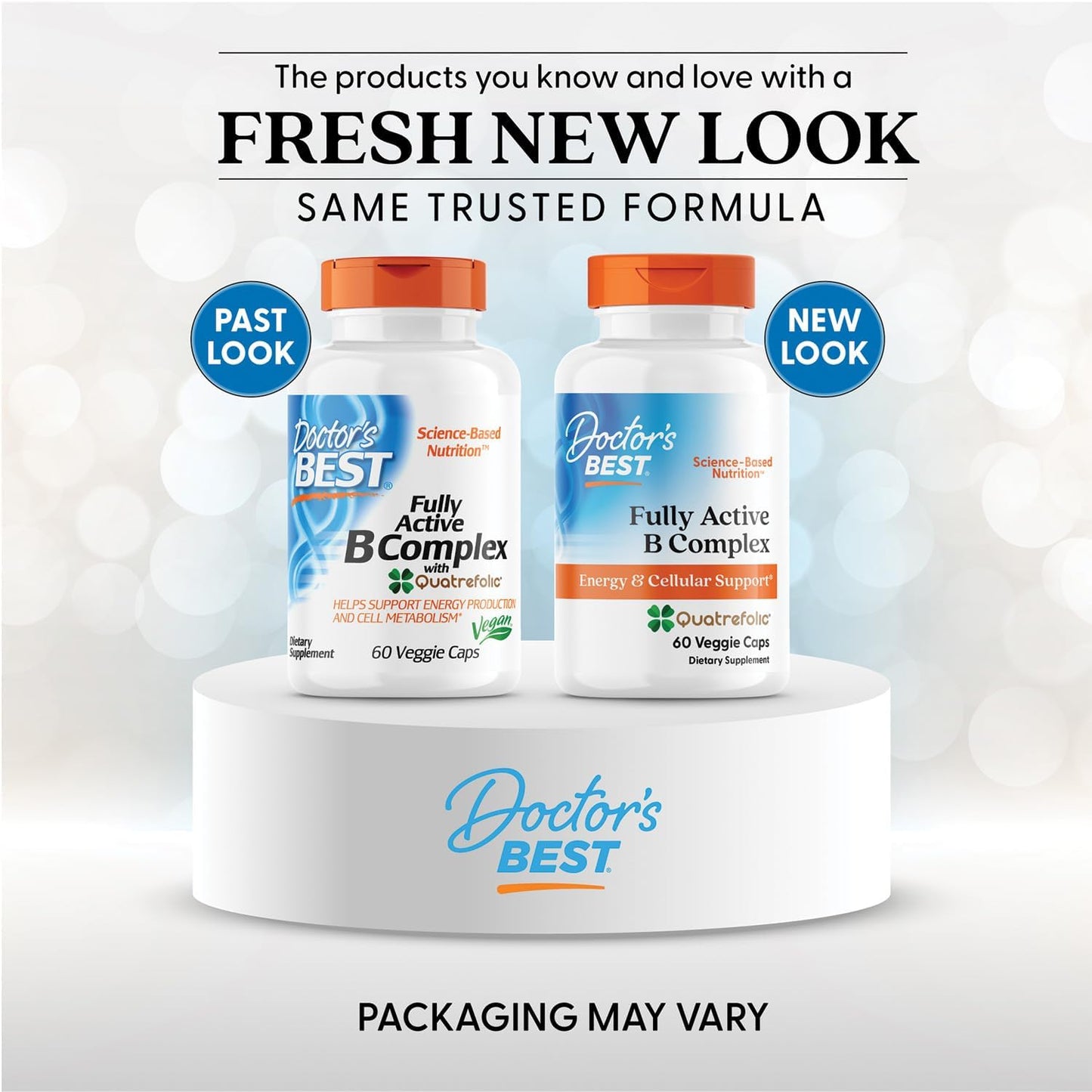 DOCTOR BEST Fully Active B complex con Quatrefolic -  Cápsulas