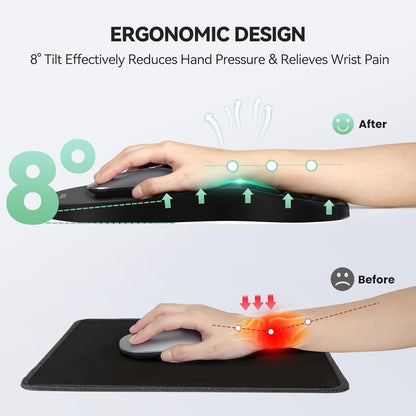 TECKNET Ergonomic Mouse Pad with Wrist Rest