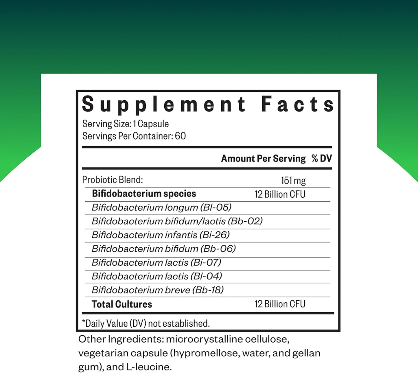 Seeking Health - ProBiota Bifidobacterium 12billionCFU , 60 capsulas