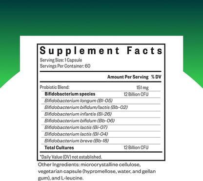 Seeking Health - ProBiota Bifidobacterium 12billionCFU , 60 capsulas