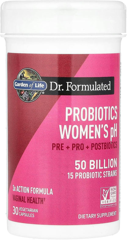 Garden of Life Prebióticos completos 3 en 1 para mujeres -  30capsulas