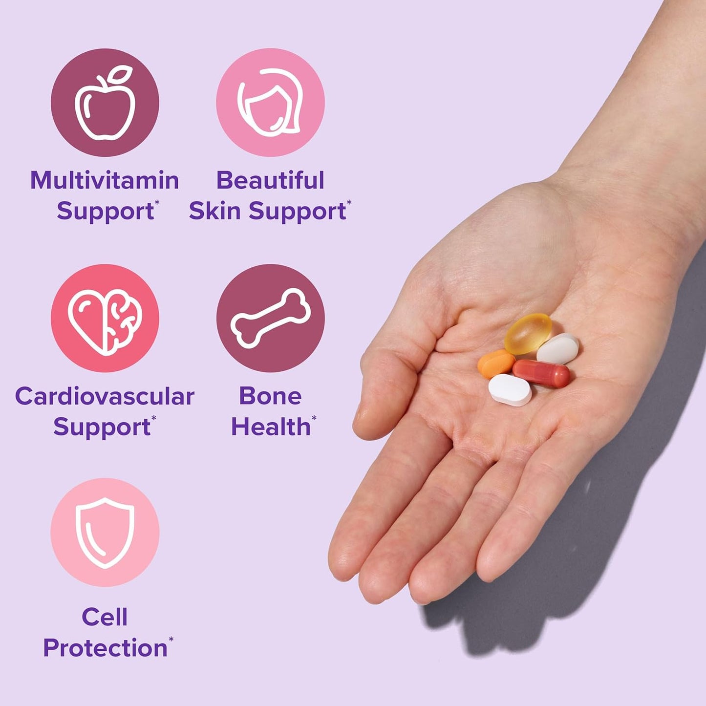 GNC Vitapak para mujeres 40+, paquete multivitamínico 5 en 1, 30 porciones