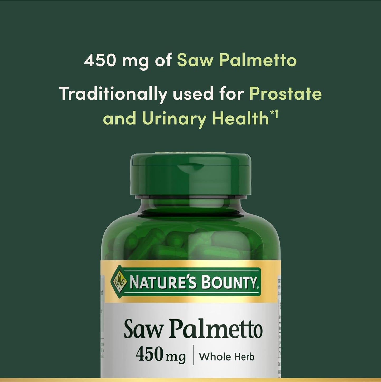 Natures Bounty Saw Palmetto 450 mg 250 Capsulas
