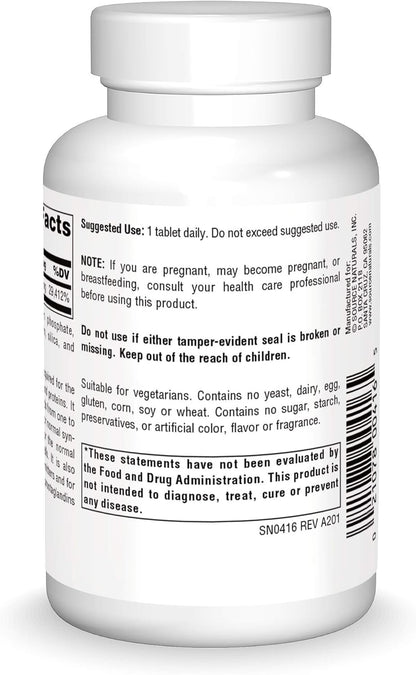 B-6 500mg , 100 tabletas - Source Naturals