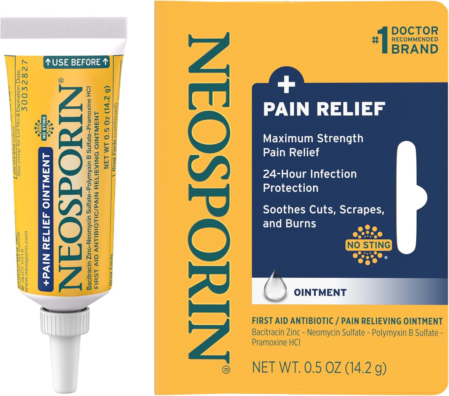 Neosporin + Max Strength doble accion y maximo alivio al dolor - Crema Topica