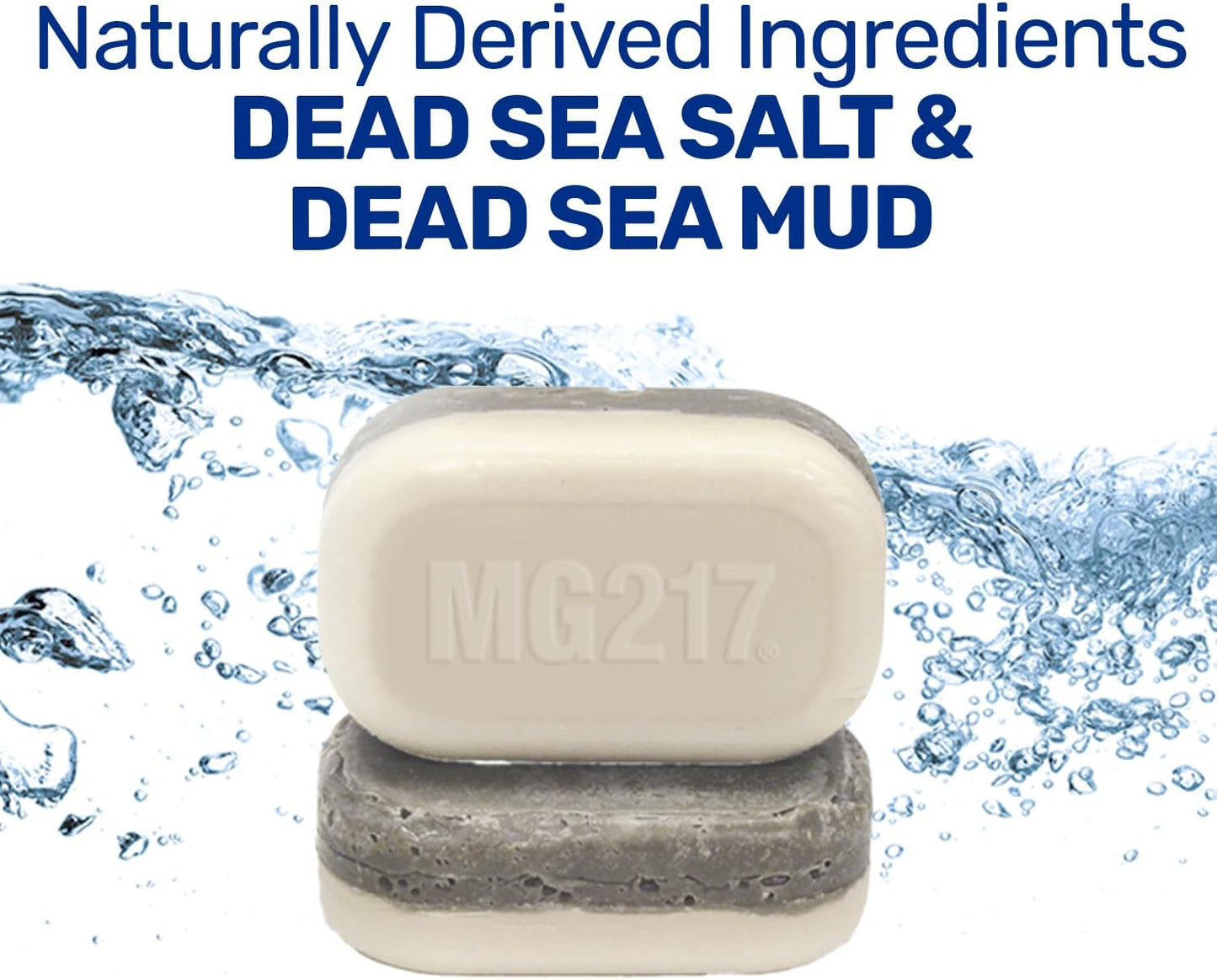 MG217 Psoriasis - Jabón exfoliante en barra del Mar Muerto 3.2 onzas