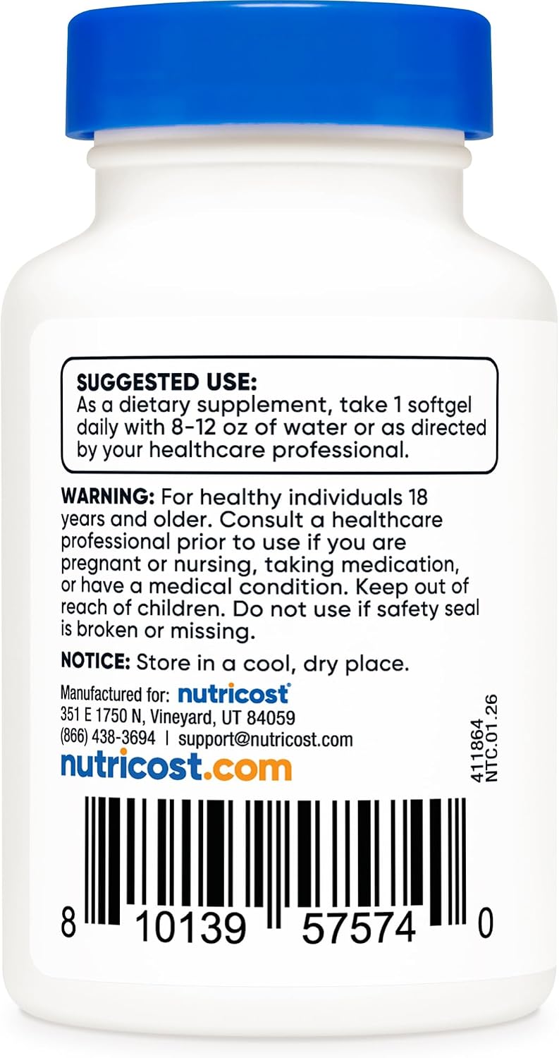 Nutricost Vitamina K2 MK-7 100 mcg,  Cápsulas