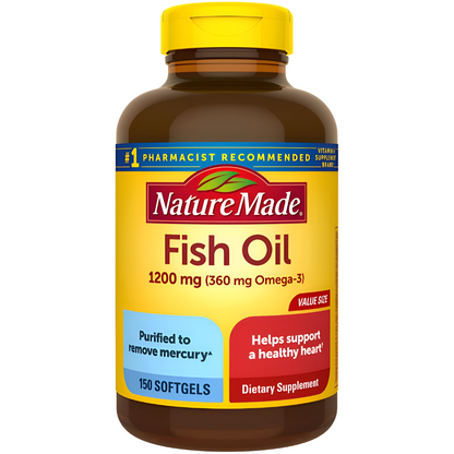 Nature Made Fish Oil 1,200mg - 360 mg Omega 3