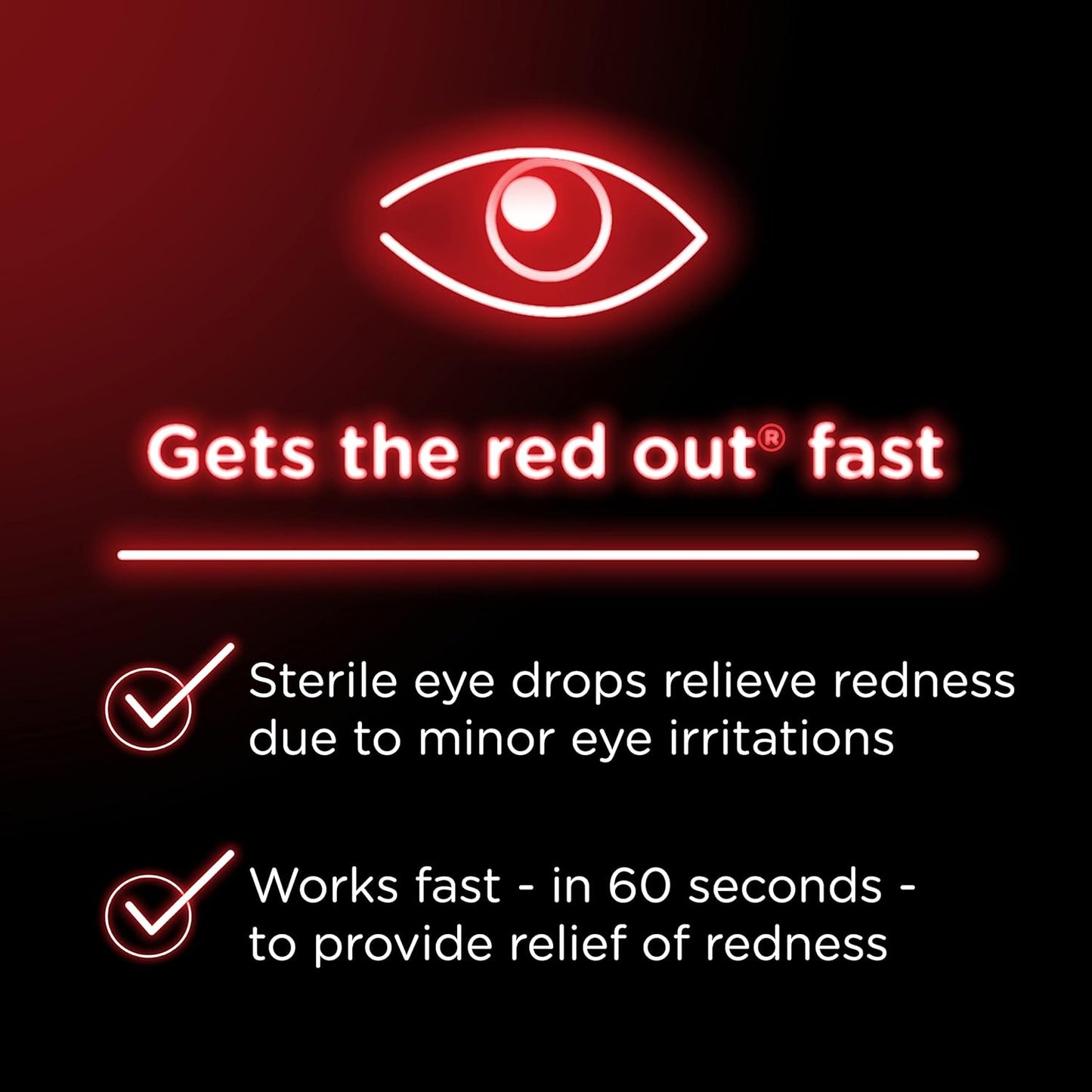 Visine Red Eye Comfort - Gotas para aliviar el enrojecimiento para ayudar a aliviar los ojos rojos debido a irritaciones menores en los ojos rápidamente, tetrahidrozolina HCl, 0.5 onzas líquidas
