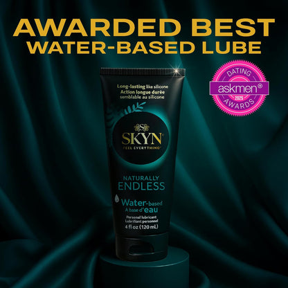SKYN - Lubricante personal Naturally Endless – 120ml. – Lubricante a base de agua , seguro con condones de látex y sin látex y jugetes sexuales
