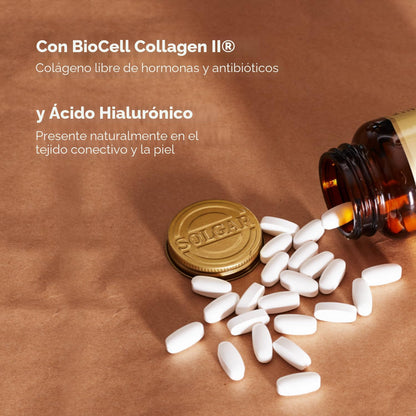 Solgar Glucosamina de ácido hialurónico condroitín sulfato MSM, 120 Tabletas
