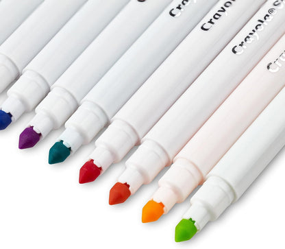 CRAYOLA Super Tips Pastel - Marcadores lavables de punta media, paquete de 20 unidades