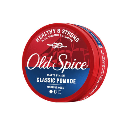 Old Spice Classic - Pomada para peinar el cabello Old Spice, acabado mate, fijación media,63gr.