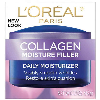L'Oreal Paris Hidratante facial diario de colágeno, 48g
